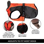 SHEDROW K9 CHINOOK MANTEAU ORANGE FLUO / GRIS X-LARGE