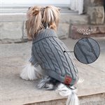 SHEDROW K9 BRENTWOOD TRICOT TORSADÉ GRIS SMALL